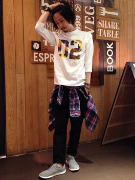 Junpei  Fukadaさん（メンズ・170cm）の春コーディネート