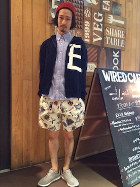 「ボヘミアンズ」｜「アイテム（ニットキャップ/ビーニー）」を使った、Junpei  Fukadaさん（メンズ・170cm）の春コーディネート