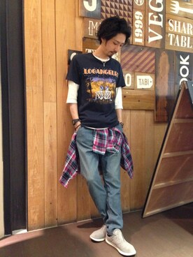 Junpei  Fukadaさん（メンズ・170cm）の夏コーディネート