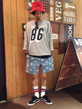 Junpei  Fukadaさん（メンズ・170cm）の夏コーディネート