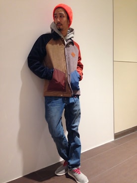 「MANASTASH」｜「アイテム（その他アウター）」を使った、Junpei  Fukadaさん（メンズ・170cm）の秋コーディネート