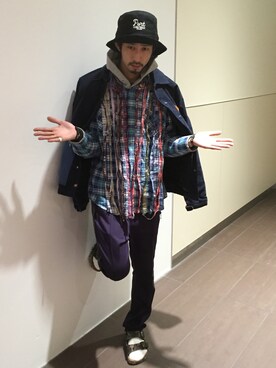 Junpei Fukadaさん(メンズ・170cm)の冬コーディネート