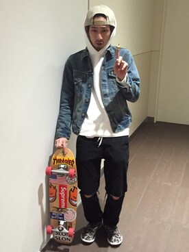 Junpei  Fukadaさん（メンズ・170cm）の冬コーディネート