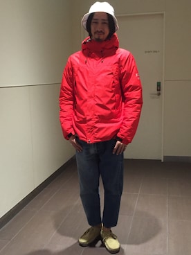 「MANASTASH（マナスタッシュ）のアイテム（マウンテンパーカー）」を使った、Junpei  Fukadaさん（メンズ・170cm）の秋コーディネート