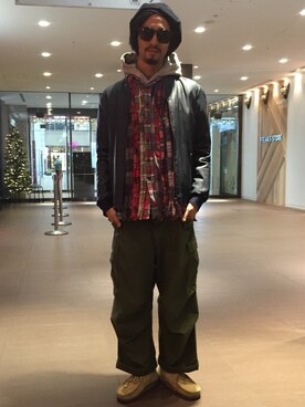 Junpei  Fukadaさん（メンズ・170cm）の冬コーディネート