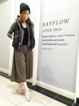 「7分袖」｜「アイテム（ジャケット/アウター）」を使った、BAYFLOW ららぽーとTOKYO-BAY店さん（レディース・157cm）の秋コーディネート