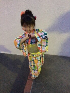 うさぎ太郎さん（キッズ・100cm）の夏コーディネート