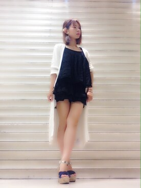 「出勤コーデ」｜「アイテム（つなぎ/オールインワン）」を使った、Ayaପ(⑅ˊᵕˋ⑅)ଓさん（レディース・155cm）の夏コーディネート