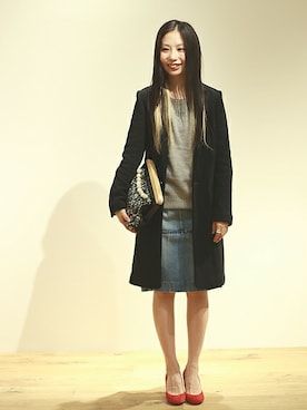 「And A（アンドエー）のアイテム（ジャケット/アウター）」を使った、Muraさん（レディース・157cm）の秋コーディネート