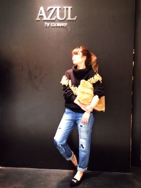 「ファークラッチ」｜mayaさん（レディース・158cm）の秋コーディネート