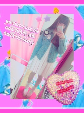 「缶バッチ」｜「アイテム（ワンピース/ドレス）」を使った、Aya.♡さん（レディース・157cm）の秋コーディネート