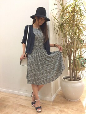 「Bou Jeloud」｜「アイテム（ノーカラージャケット）」を使った、Bou Jeloud博多ゆめタウンさん（レディース・162cm）の夏コーディネート