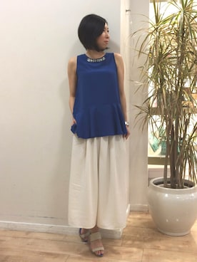 「スカーチョ」｜Bou Jeloud博多ゆめタウンさん（レディース・166cm）の夏コーディネート