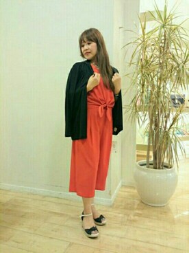 「Guess（ゲス）のアイテム（アナログ腕時計）」を使った、Bou Jeloud博多ゆめタウンさん（レディース・156cm）の夏コーディネート