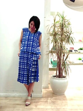 「alcali（アルカリ）のアイテム」を使った、Bou Jeloud博多ゆめタウンさん（レディース・166cm）の夏コーディネート