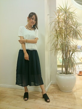 「boujeloud」｜「アイテム（その他）」を使った、Bou Jeloud博多ゆめタウンさん（レディース・162cm）の夏コーディネート