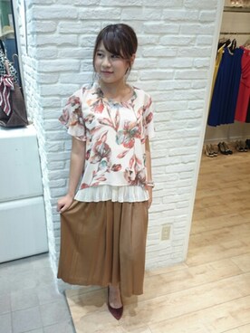 「boujeloud」｜「アイテム（その他）」を使った、Bou Jeloud博多ゆめタウンさん（レディース・158cm）の夏コーディネート