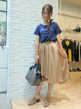 「boujeloud」｜「アイテム（アクセサリー）」を使った、Bou Jeloud博多ゆめタウンさん（レディース・162cm）の夏コーディネート