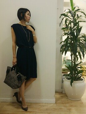 「boujeloud」｜「アイテム（ワンピース/ドレス）」を使った、Bou Jeloud博多ゆめタウンさん（レディース・166cm）の夏コーディネート