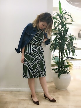 「boujeloud」｜「アイテム（デニムジャケット）」を使った、Bou Jeloud博多ゆめタウンさん（レディース・167cm）の夏コーディネート