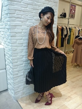 「およばれ」｜Bou Jeloud博多ゆめタウンさん（レディース・162cm）の秋コーディネート