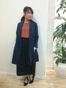「boujeloud」｜「アイテム（ジャケット/アウター）」を使った、Bou Jeloud博多ゆめタウンさん（レディース・158cm）の秋コーディネート