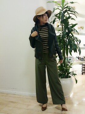 「boujeloud」｜「アイテム（ジャケット/アウター）」を使った、Bou Jeloud博多ゆめタウンさん（レディース・157cm）の秋コーディネート