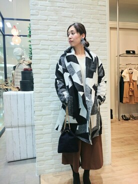「boujeloud」｜「アイテム（ジャケット/アウター）」を使った、Bou Jeloud博多ゆめタウンさん（レディース・162cm）の冬コーディネート