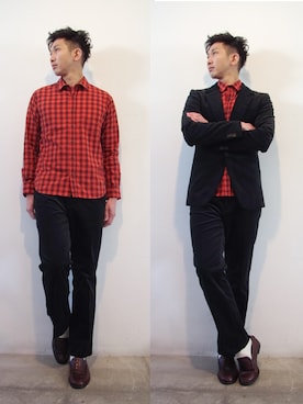 「J.Sabatino（ジェイサバティーノ）のアイテム」を使った、nobuさん（メンズ・178cm）の冬コーディネート