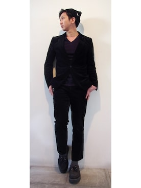 「J.Sabatino（ジェイサバティーノ）のアイテム」を使った、nobuさん（メンズ・178cm）の冬コーディネート