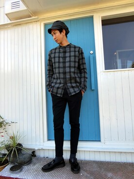 「Loake（ローク）のアイテム」を使った、nobuさん（メンズ・178cm）の秋コーディネート