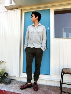 「DISCOVERED（ディスカバード）のアイテム（パンツ）」を使った、nobuさん（メンズ・178cm）の秋コーディネート