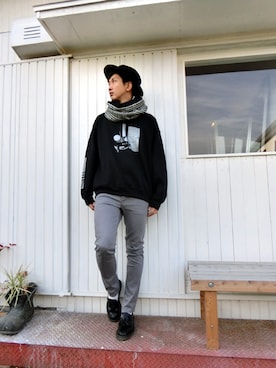 「Loake（ローク）のアイテム」を使った、nobuさん（メンズ・178cm）の秋コーディネート