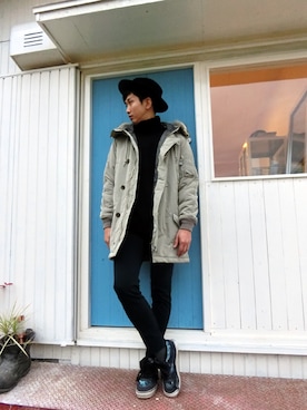 「THREE BLIND MICE（スリーブラインドマイス）のアイテム（スラックス）」を使った、nobuさん（メンズ・178cm）の秋コーディネート