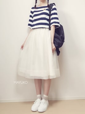 「UNTITLED（アンタイトル）のアイテム（アクセサリー）」を使った、MAYUKOさん（レディース・163cm）の夏コーディネート