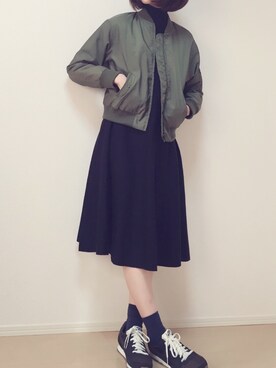 「Steven Alan（スティーブンアラン）のアイテム（ワンピース/ドレス）」を使った、MAYUKOさん（レディース・163cm）の冬コーディネート
