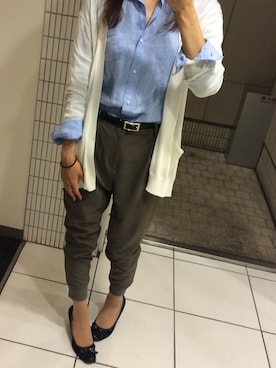 「ブルー x ホワイト」｜MOさん（レディース・165cm）の春コーディネート