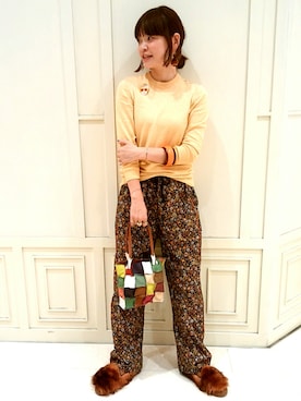 「IOSSELLIANI(イオッセリアーニ)のアイテム」を使った、mimioさん(レディース・163cm)の秋コーディネート