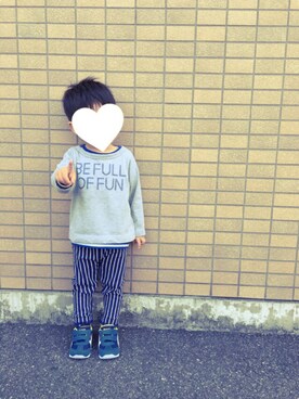 「ピースのつもり」｜konipiiiiiさん（キッズ・90cm）の春コーディネート