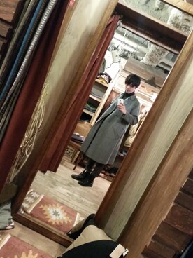 「LE CIEL BLEU(ルシェルブルー)のアイテム(その他アウター)」を使った、桑名俊介さん(メンズ・178cm)の冬コーディネート