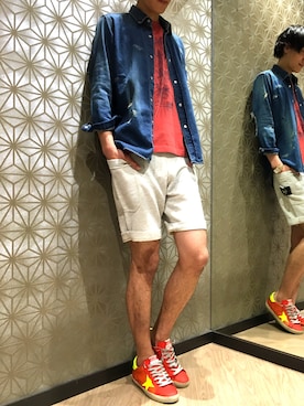 「WVM（ダブルヴイエム）のアイテム」を使った、てっちゃん^^さん（メンズ・183cm）の夏コーディネート