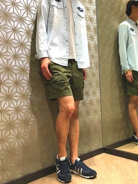 「MESSAGERIE(メッサジェリエ)のアイテム」を使った、てっちゃん^^さん(メンズ・183cm)の夏コーディネート