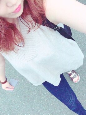 「FILA（フィラ）のアイテム（その他）」を使った、h i r o n aさん（レディース・167cm）の春コーディネート