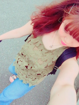 「FILA（フィラ）のアイテム（その他）」を使った、h i r o n aさん（レディース・167cm）の夏コーディネート