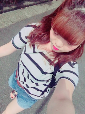 「FILA（フィラ）のアイテム（その他）」を使った、h i r o n aさん（レディース・167cm）の夏コーディネート