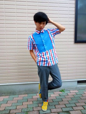 いずっちさん（メンズ・165cm）の夏コーディネート