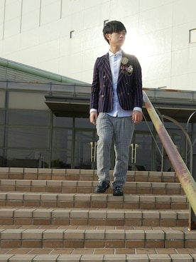 いずっちさん（メンズ・165cm）の冬コーディネート