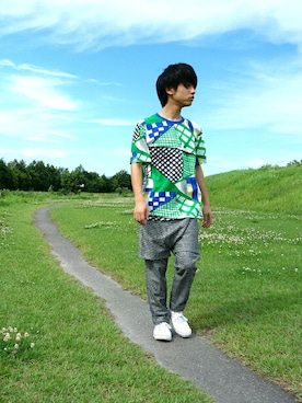 いずっちさん（メンズ・165cm）の夏コーディネート