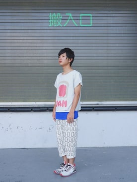 「パン部（パンブ）のアイテム」を使った、いずっちさん（メンズ・165cm）の夏コーディネート