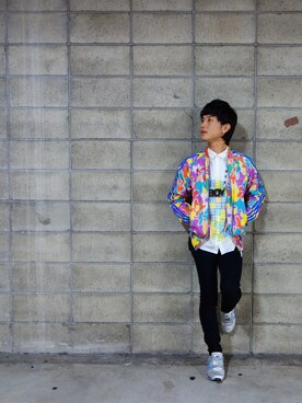 「diddlediddle（ディドルディドル）のアイテム（トップス）」を使った、いずっちさん（メンズ・165cm）の秋コーディネート